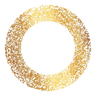 Tasarım elemanları sembol efekti parmak izi - düzenlenebilir simge - siluet kalp, beyaz zemin üzerinde izole edilmiş altın. Noktalı taslak stil Vektör illüstrasyonu Sevgililer Günü için 10 amblem, düğün