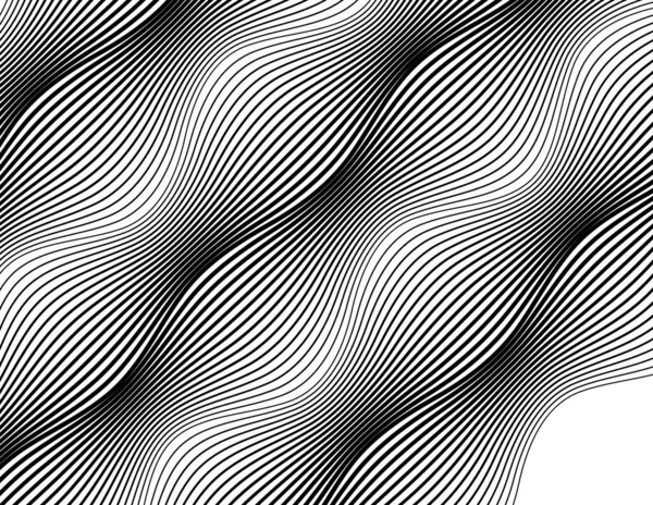Lignes Abstraites Couleur Élément Conception Sur Fond Blanc Des Vagues — Image vectorielle