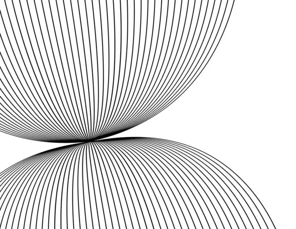 Lignes Abstraites Couleur Élément Conception Sur Fond Blanc Des Vagues — Image vectorielle