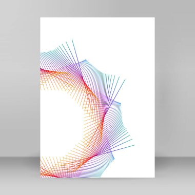 Çok amaçlı sunum için iş şablonları. Kolay düzenlenebilir EPS 10 düzeni. Yeni ürün bültenleri, teknoloji grafikleri, rapor firması ve etkinlik partisi için A4 format tanıtımı tasarımı broşürü