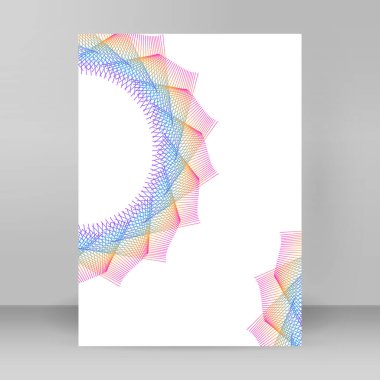 Çok amaçlı sunum için iş şablonları. Kolay düzenlenebilir EPS 10 düzeni. Yeni ürün bültenleri, teknoloji grafikleri, rapor firması ve etkinlik partisi için A4 format tanıtımı tasarımı broşürü