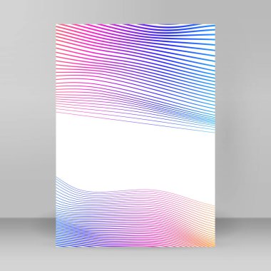 Çok amaçlı sunum için iş şablonları. Kolay düzenlenebilir EPS 10 düzeni. Yeni ürün bültenleri, teknoloji grafikleri, rapor firması ve etkinlik partisi için A4 format tanıtımı tasarımı broşürü