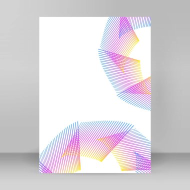 Çok amaçlı sunum için iş şablonları. Kolay düzenlenebilir EPS 10 düzeni. Yeni ürün bültenleri, teknoloji grafikleri, rapor firması ve etkinlik partisi için A4 format tanıtımı tasarımı broşürü