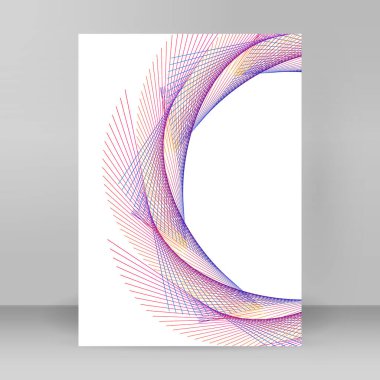 Çok amaçlı sunum için iş şablonları. Kolay düzenlenebilir EPS 10 düzeni. Yeni ürün bültenleri, teknoloji grafikleri, rapor firması ve etkinlik partisi için A4 format tanıtımı tasarımı broşürü