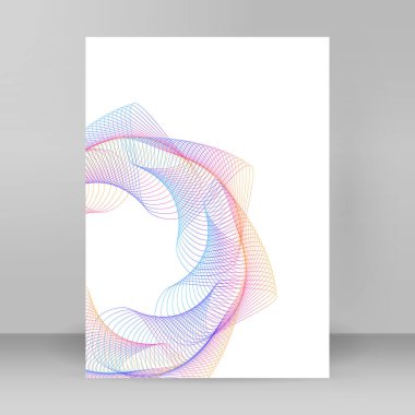 Çok amaçlı sunum için iş şablonları. Kolay düzenlenebilir EPS 10 düzeni. Yeni ürün bültenleri, teknoloji grafikleri, rapor firması ve etkinlik partisi için A4 format tanıtımı tasarımı broşürü