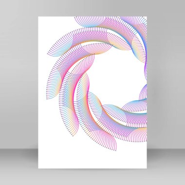 Çok amaçlı sunum için iş şablonları. Kolay düzenlenebilir EPS 10 düzeni. Yeni ürün bültenleri, teknoloji grafikleri, rapor firması ve etkinlik partisi için A4 format tanıtımı tasarımı broşürü