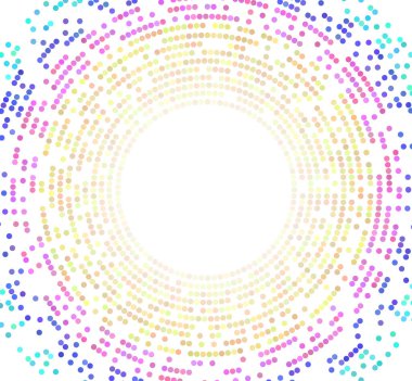 Beyaz arkaplanda düzenlenebilir renk yarım ton çerçeve şekli tasarımı sembolü. Vektör illüstrasyonu, gökkuşağı gradyanı olan 10 kare ekliyor. Yarım ton daire noktaları kullanarak kenarlık simgesini yuvarla