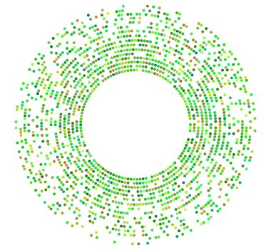 Beyaz arkaplanda düzenlenebilir renk yarım ton çerçeve şekli tasarımı sembolü. Vektör illüstrasyonu, gökkuşağı gradyanı olan 10 kare ekliyor. Yarım ton daire noktaları kullanarak kenarlık simgesini yuvarla