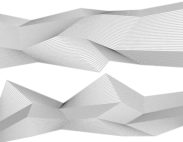 Weiße Schwarze Farbe Linearer Hintergrund Designelemente Poligonale Linien Schutzschicht Für lizenzfreie Stockvektoren