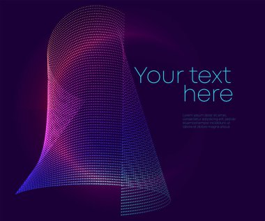 El ilanı parti tasarım öğeleri reklam. Zarif grafik ile mor arka plan bulanıklık parlak açık daireler. Eğlenceli gösterim amacıyla şablon broşür, düzen broşür, Cafe menü kartı