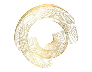 Tasarım elemanları. Bir sürü mor çizgi çemberi dalgası. Beyaz arka planda soyut dalgalı çizgiler izole edildi. Vektör illüstrasyon EPS 10. Harmanlama Aracı kullanılarak oluşturulan çizgilerle renkli dalgalar