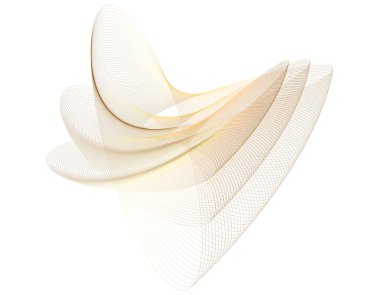 tasarım elemanları. Çemberin etrafında bir sürü çizgi var. Beyaz arka planda soyut çember dalgalı çizgiler. EPS 10 vektör illüstrasyonu. Renkli dalgalar yarattı bizi