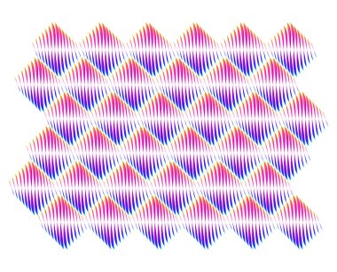 Yumuşak gökkuşağı rengi. Doğrusal arkaplan. Tasarım elemanları. Çokgen çizgiler. Guilloche. Banknotlar, diplomalar ve sertifikalar için koruyucu katman. Vektör illüstrasyonu EPS 10