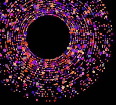 Beyaz arkaplanda düzenlenebilir renk yarım ton çerçeve şekli tasarımı sembolü. Vektör illüstrasyonu, gökkuşağı gradyanı olan 10 kare ekliyor. Yarım ton daire noktaları kullanarak kenarlık simgesini yuvarla