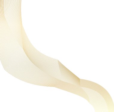 Tasarım elemanları. Bir sürü çizgi, açı çizgileri. Beyaz arka planda soyut dalgalı çizgiler izole edildi. Yaratıcı çizgi sanatı. Vektör illüstrasyon EPS 10. Harmanlama Aracı kullanılarak oluşturulan çizgilerle renkli dalgalar