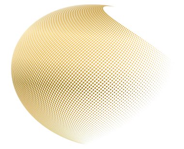 3D küre tasarım elementleri. Bir sürü mor nokta çemberi dalgası. Beyaz arka planda soyut dalgalı çizgiler izole edildi. Vektör illüstrasyonu EPS 10