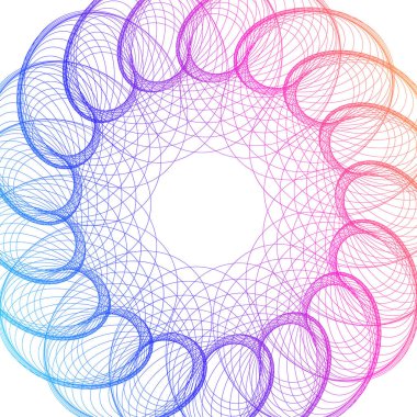 Tasarım elemanları. Parlak çizgilerin dalgası. Beyaz arka planda soyut dalgalı çizgiler izole edildi. Yaratıcı çizgi sanatı. Vektör illüstrasyon EPS 10 sanat deco tarzı düğün davetiyesi, lüks şablon