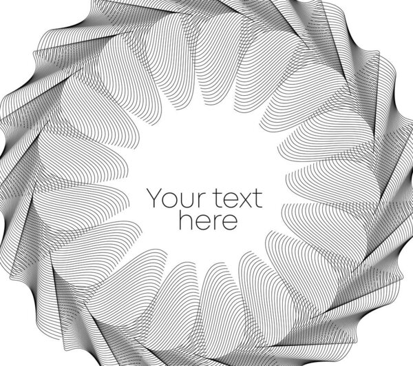 Элементы дизайна. Волна сверкает радужными линиями. Круг дизайнеров. Абстрактный светящийся волнистый знак на белом фоне изолирован. Кисть mesh блеск эффект творческой линии искусства. Векторная страница