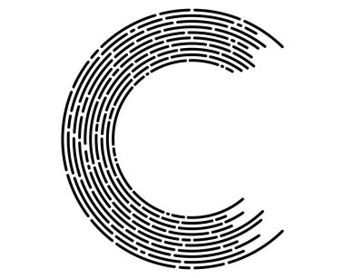Ruh işareti simgesi. Tasarım elemanları sembolü Düzenlenebilir Maze sembolü. Bir sürü viraj aldım. Beyaz arka plandaki soyut dairesel logo elemanı izole edildi. Vektör illüstrasyonu EPS 10