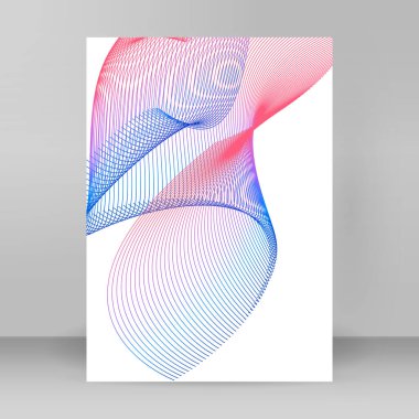 Reklam broşürü tasarım elemanları. Beyaz arka plandaki soyut altın element izole edildi. Şablon broşürü A4 biçimi, yerleşim broşürü, kafe menü kartı için vektör illüstrasyonu EPS 10