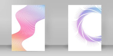 Çok amaçlı sunum için iş şablonları. Kolay düzenlenebilir EPS 10 düzeni. Yeni ürün bültenleri, teknoloji grafikleri, rapor firması ve etkinlik partisi için A4 format tanıtımı tasarımı broşürü