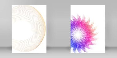 Çok amaçlı sunum için iş şablonları. Kolay düzenlenebilir EPS 10 düzeni. Yeni ürün bültenleri, teknoloji grafikleri, rapor firması ve etkinlik partisi için A4 format tanıtımı tasarımı broşürü