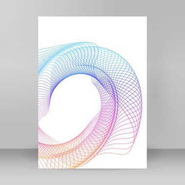 Çok amaçlı sunum için iş şablonları. Kolay düzenlenebilir EPS 10 düzeni. Yeni ürün bültenleri, teknoloji grafikleri, rapor firması ve etkinlik partisi için A4 format tanıtımı tasarımı broşürü
