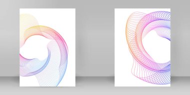 Çok amaçlı sunum için iş şablonları. Kolay düzenlenebilir EPS 10 düzeni. Yeni ürün bültenleri, teknoloji grafikleri, rapor firması ve etkinlik partisi için A4 format tanıtımı tasarımı broşürü