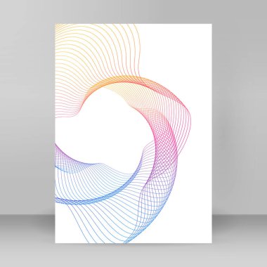 Çok amaçlı sunum için iş şablonları. Kolay düzenlenebilir EPS 10 düzeni. Yeni ürün bültenleri, teknoloji grafikleri, rapor firması ve etkinlik partisi için A4 format tanıtımı tasarımı broşürü