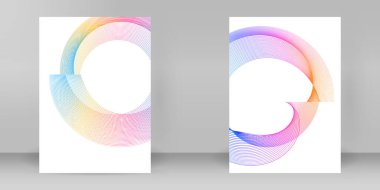 Çok amaçlı sunum için iş şablonları. Kolay düzenlenebilir EPS 10 düzeni. Yeni ürün bültenleri, teknoloji grafikleri, rapor firması ve etkinlik partisi için A4 format tanıtımı tasarımı broşürü