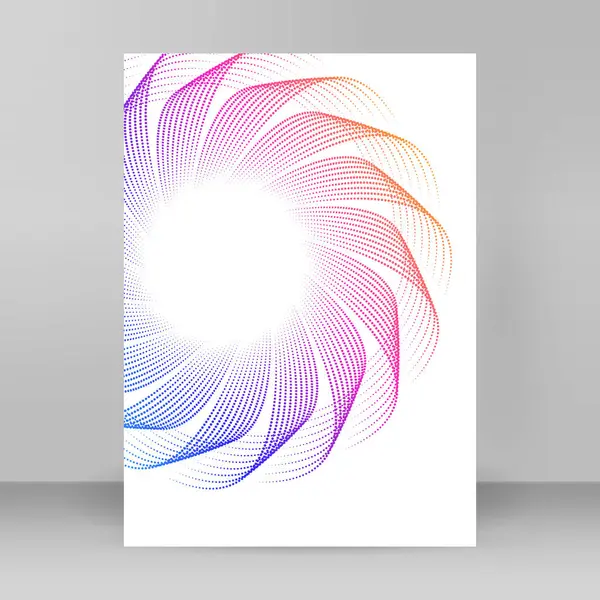 Reklam broşürü tasarım elemanları. Beyaz arka plandaki soyut altın element izole edildi. Şablon broşürü A4 biçimi, yerleşim broşürü, kafe menü kartı için vektör illüstrasyonu EPS 10