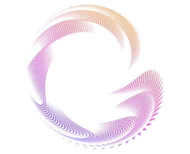 Tasarım elemanları. Parlak çizgilerin dalgası. Beyaz arka planda soyut parlak dalgalı çizgiler izole edildi. Yaratıcı çizgi sanatı. Düğün davetiyesi için vektör illüstrasyon EPS 10 sanat deco biçimi