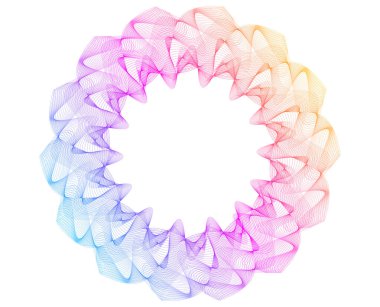 Kozmetik, moda, tekstil tasarımı, teknoloji markalaşması ve refah için canlı renk değişimine sahip dinamik radyal soyut desen. Dijital sanat, ambalaj, pazarlama ve fütürist visu için mükemmel.