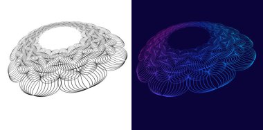 Soyut Lüks Güzellik Tasarımı. Pürüzsüz Çizgilerle Zarif Girdap Şekli. Modern Kozmetik Arkaplan, ikon. Minimalist Moda ve Spa Konsepti. Sağlık ve Cilt Sağlığı İçin Organik Akış Şablonu