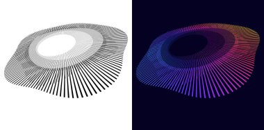 Mücevher, Moda, Düğün, Güzellik, Tekstil Tasarımı Web Tasarımı, Banner, Sunum için Tasarım. Simge, Logo ve Dairesel Noktalar, Çizgiler ve Mükemmellerden oluşan arkaplan. Marka Vektörü İllüstrasyonu