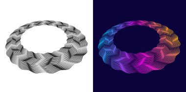 Spa, Yoga, Gevşeme, Sağlık, Web Tasarımı İçin Organik, Banner, Broşür, Paket. Çevre dostu için dairesel noktalar ve dalga çizgileri. Marka Vektörü İllüstrasyonu. Arkaplan spiralleri