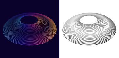 Tech, Big Data, Data Flow, Siber Güvenlik, Bilim veya Finans için afiş, web tasarımı, broşür, arka plan, görselleştirme için tasarım arka planı. Dairesel dalga çizgileri, spiraller. En İyi Markalaşma 