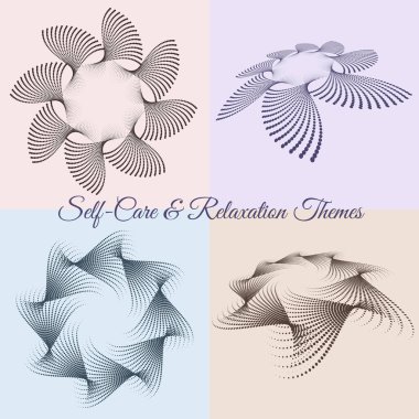 Cilt sağlığı ve bakımını temsil eden minimum soyut spiral çizgi. Cilt bakımı, cilt bakımı, cilt bakımı, güzellik, temiz kozmetik ürünleri, organik ürünler ve sağlık görselleri için ideal