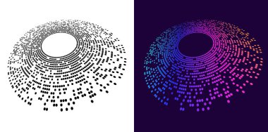 Tech, Big Data, Data Flow, Siber Güvenlik, Bilim veya Finans için afiş, web tasarımı, broşür, arka plan, görselleştirme için tasarım arka planı. Dairesel dalga çizgileri, spiraller. En İyi Markalaşma 