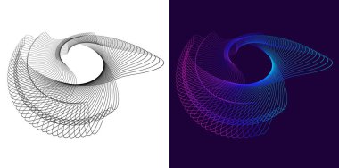 Spa, Yoga, Gevşeme, Sağlık, Web Tasarımı İçin Organik, Banner, Broşür, Paket. Çevre dostu için dairesel noktalar ve dalga çizgileri. Marka Vektörü İllüstrasyonu. Arkaplan spiralleri