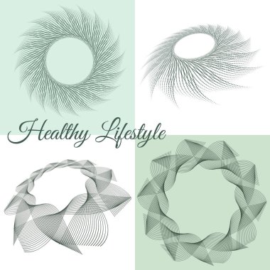 Cilt sağlığı ve bakımını temsil eden minimum soyut spiral çizgi. Cilt bakımı, cilt bakımı, cilt bakımı, güzellik, temiz kozmetik ürünleri, organik ürünler ve sağlık görselleri için ideal