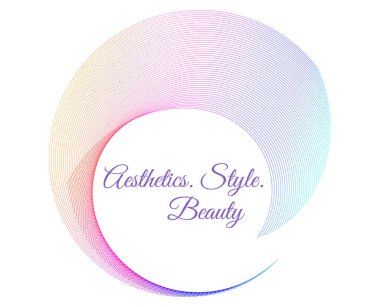 Mücevher, Moda, Düğün, Güzellik, Ev dekorasyonu işleri için tasarım elemanı dalga çizgileri. Web tasarımı, Banner, Sunum, Paket. Simge, Dairesel, Sarmal, Geometrik Çizgilerden oluşan Logo