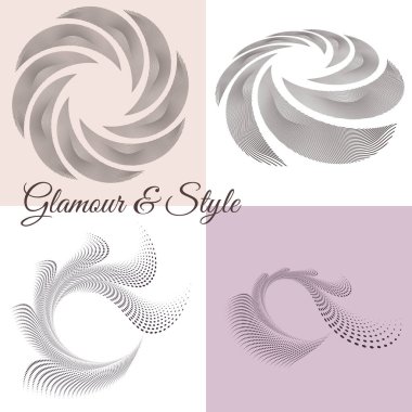 Cilt sağlığı ve bakımını temsil eden minimum soyut spiral çizgi. Cilt bakımı, cilt bakımı, cilt bakımı, güzellik, temiz kozmetik ürünleri, organik ürünler ve sağlık görselleri için ideal