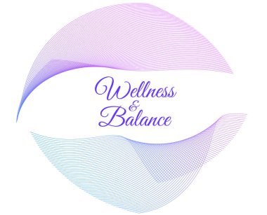 Element dalga çizgileri tasarla, spiral geometrik. Yoga, meditasyon ve iç huzur kavramları için zarif bir soyut tasarım. Sağlık markaları, bütünsel görseller ve sağlıklı yaşam tarzı kampanyaları için idealdir.