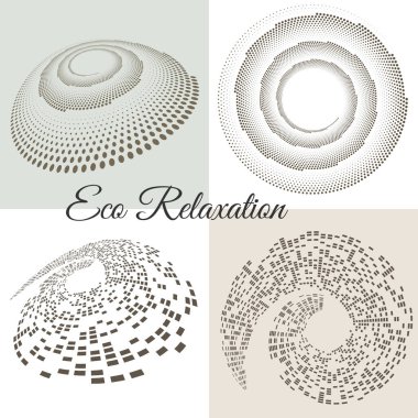 Yumuşak organik şekilleri ve doğal renk tonlarıyla soyut eko rahatlama arka planı. Sağlıklı markalaşma, spa görselleri, çevre dostu tasarım, meditasyon içeriği ve sakinleştirici ürün sunumu için ideal