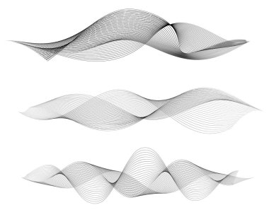 Tasarım elemanları. Parlak çizgilerin dalgası. Soyut dikey parlak dalgalı çizgiler. Organik Cilt, Kozmetik Paketleme ve Doğal Güzellik Ürünleri Markası için Soyut Gradyan Dalga Arkaplanı