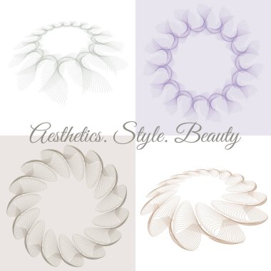 Cilt sağlığı ve bakımını temsil eden minimum soyut spiral çizgi. Cilt bakımı, cilt bakımı, cilt bakımı, güzellik, temiz kozmetik ürünleri, organik ürünler ve sağlık görselleri için ideal