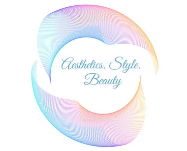 Mücevher, Moda, Düğün, Güzellik, Ev dekorasyonu işleri için tasarım elemanı dalga çizgileri. Web tasarımı, Banner, Sunum, Paket. Simge, Dairesel, Sarmal, Geometrik Çizgilerden oluşan Logo