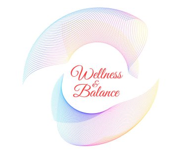 Element dalga çizgileri tasarla, spiral geometrik. Yoga, meditasyon ve iç huzur kavramları için zarif bir soyut tasarım. Sağlık markaları, bütünsel görseller ve sağlıklı yaşam tarzı kampanyaları için idealdir.