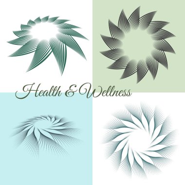 Cilt sağlığı ve bakımını temsil eden minimum soyut spiral çizgi. Cilt bakımı, cilt bakımı, cilt bakımı, güzellik, temiz kozmetik ürünleri, organik ürünler ve sağlık görselleri için ideal